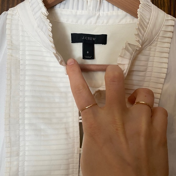 JCrew High Neck Ruffle Tank - Picture 4 of 5